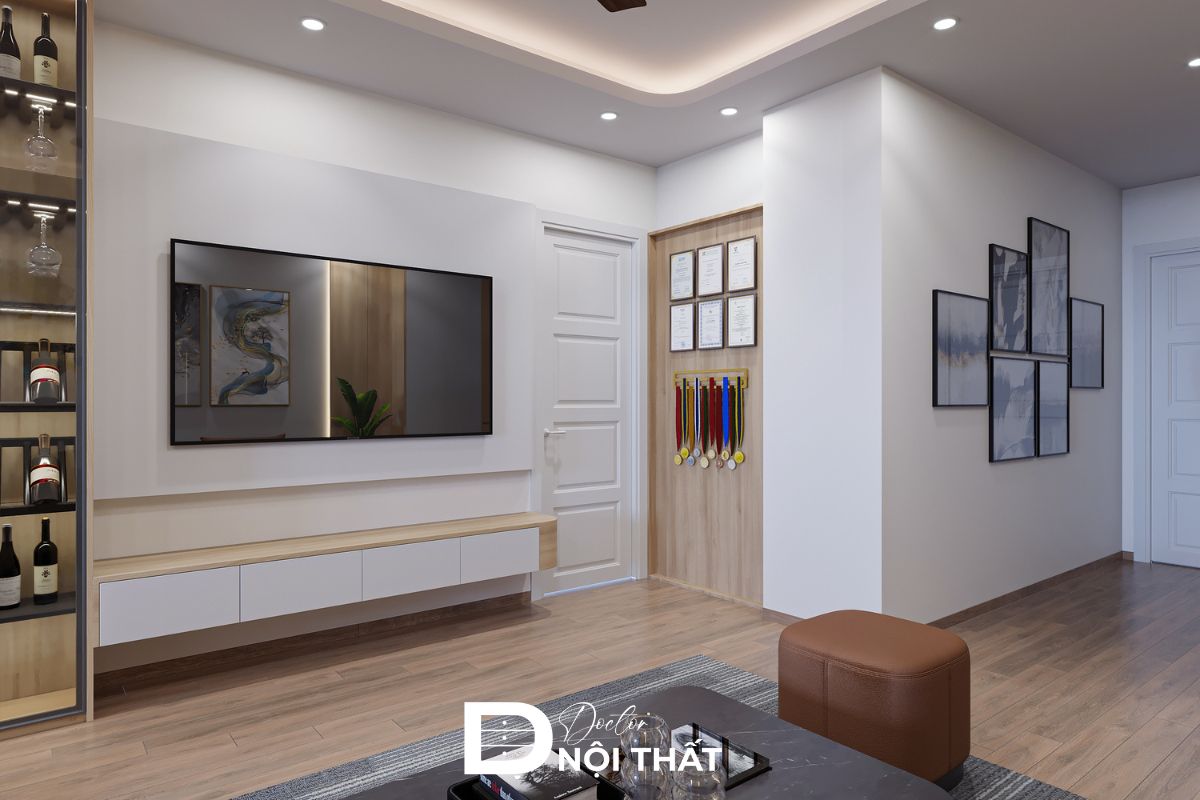 Kiểu thiết kế căn hộ 63m2 phong cách Luxury
