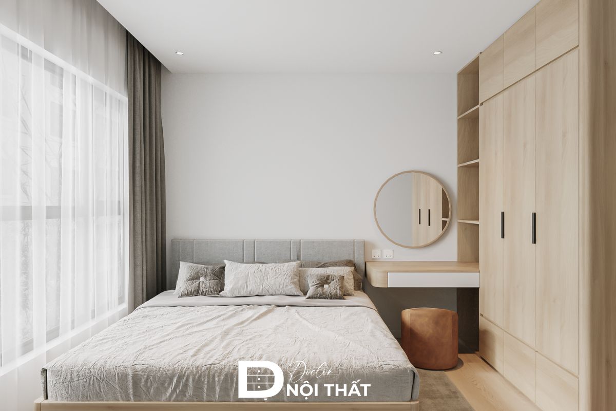 Phòng ngủ trong căn hộ 63m2