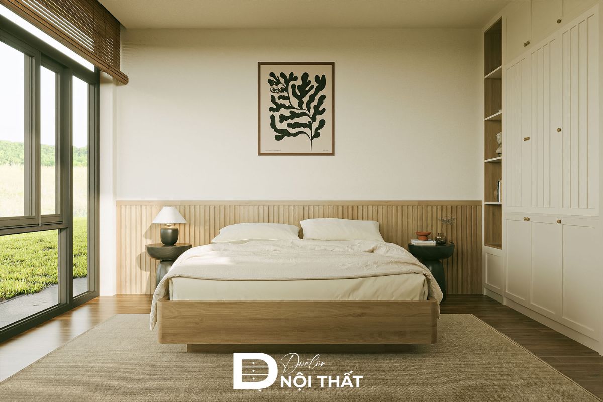 Phòng ngủ người lớn tuổi đơn giản nhẹ nhàng