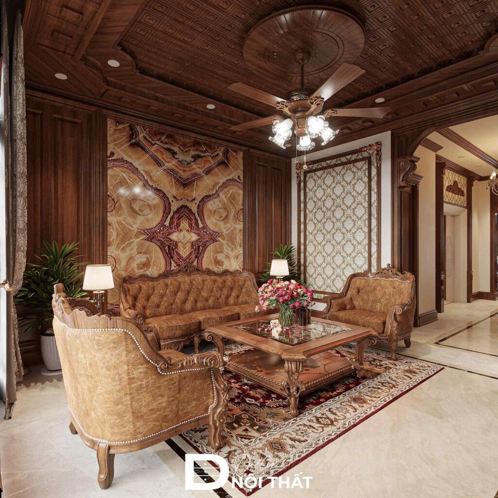Dự án thiết kế nội thất nhà phố phong cách cổ điển cho anh Minh