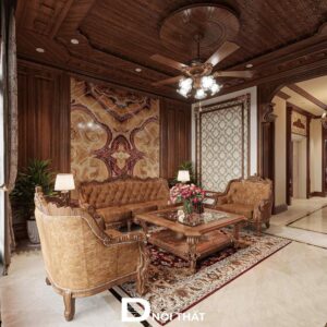 Dự án thiết kế nội thất nhà phố phong cách cổ điển cho anh Minh