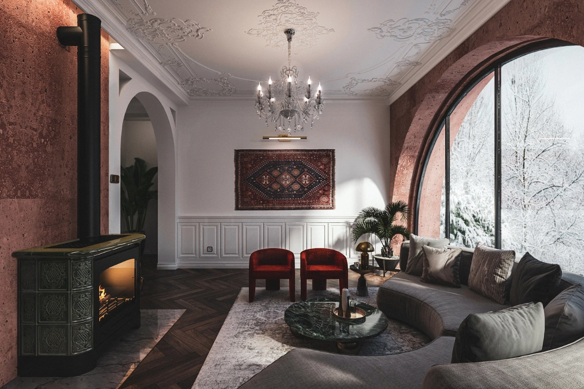 Không gian căn hộ Penthouse Dark Design đầy cá tính và đậm chất nghệ thuật (Nguồn: Sưu tầm)