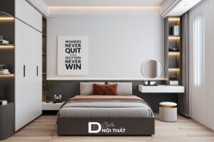 Mẫu thiết kế tủ quần áo cho phòng ngủ nhỏ nhỏ thiết kế hiện đại, tối ưu không gian sống