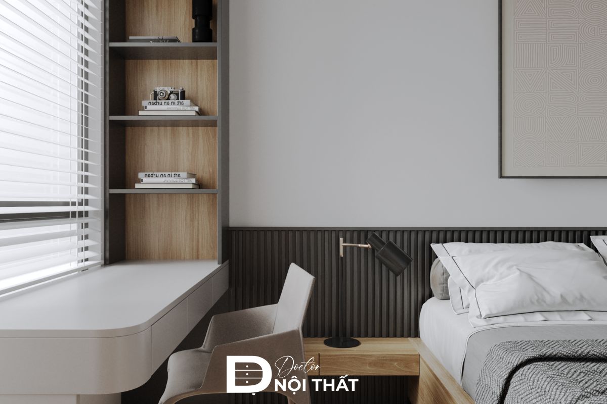 Thiết kế nội thất đơn giản căn hộ 43m2