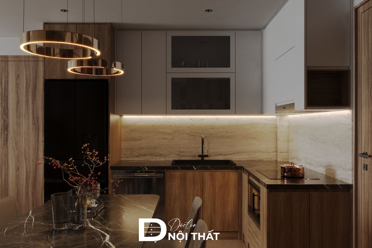 Thiết kế chung cư 43m2 hiện đại ngăn nắp