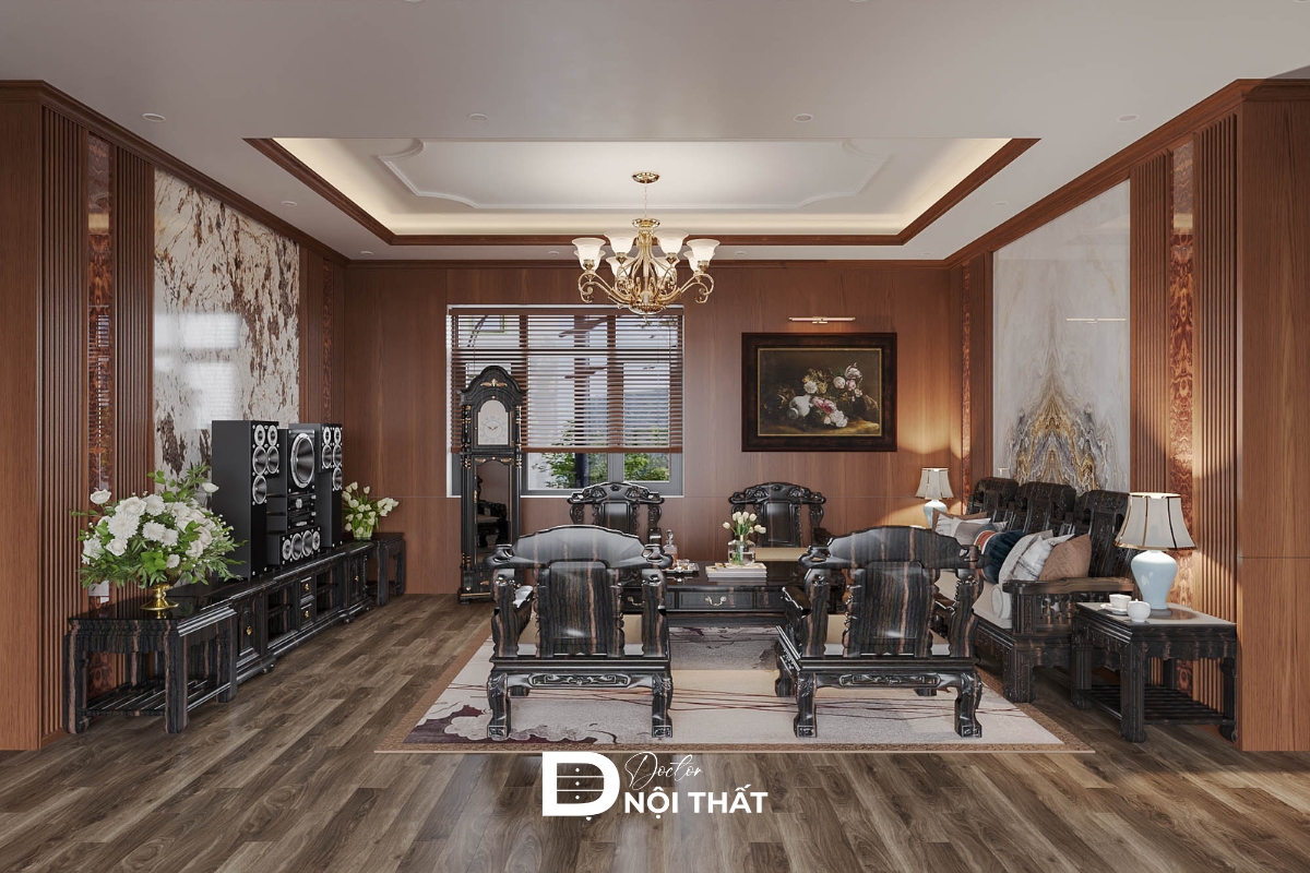 Thiết kế hiện đại nhưng vẫn giữ được chất mộc và độ bền bỉ của nội thất gỗ
