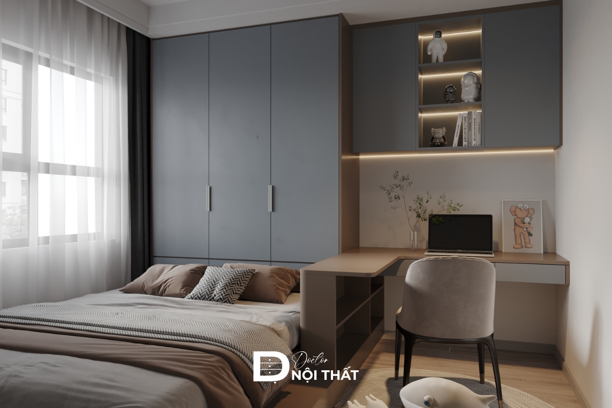 Gia chủ rất chú trọng đến ánh sáng của thiết kế nội thất chung cư 74m2