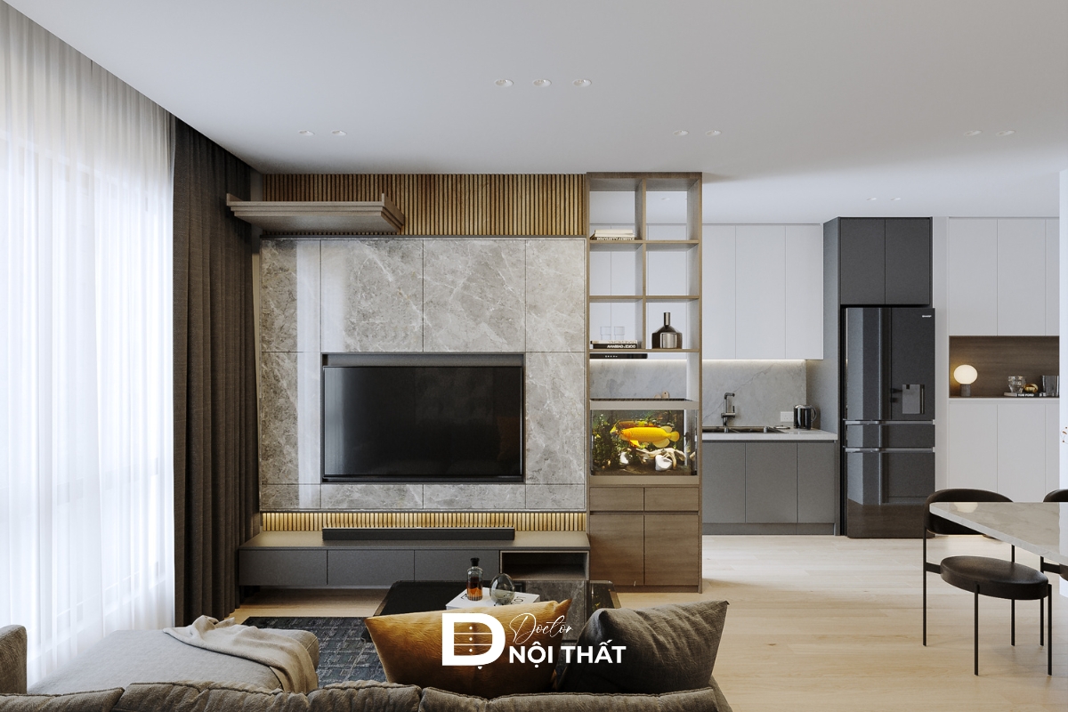 Đồ nội thất được tối giản, chỉ giữ lại những món cần thiết