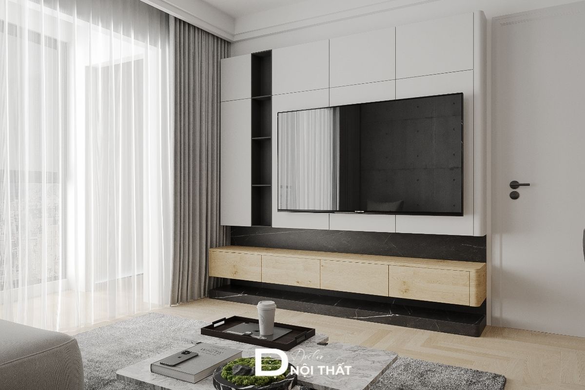 Thiết kế chung cư The Canopy VinSmart studio/1 phòng ngủ hiện đại tối giản