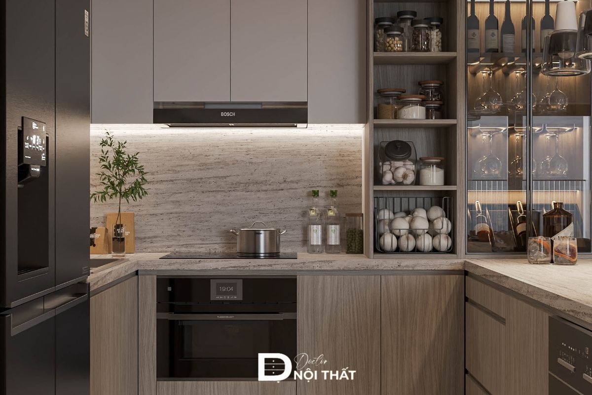 Đèn led hiện đại kết hợp với nội thất đa năng