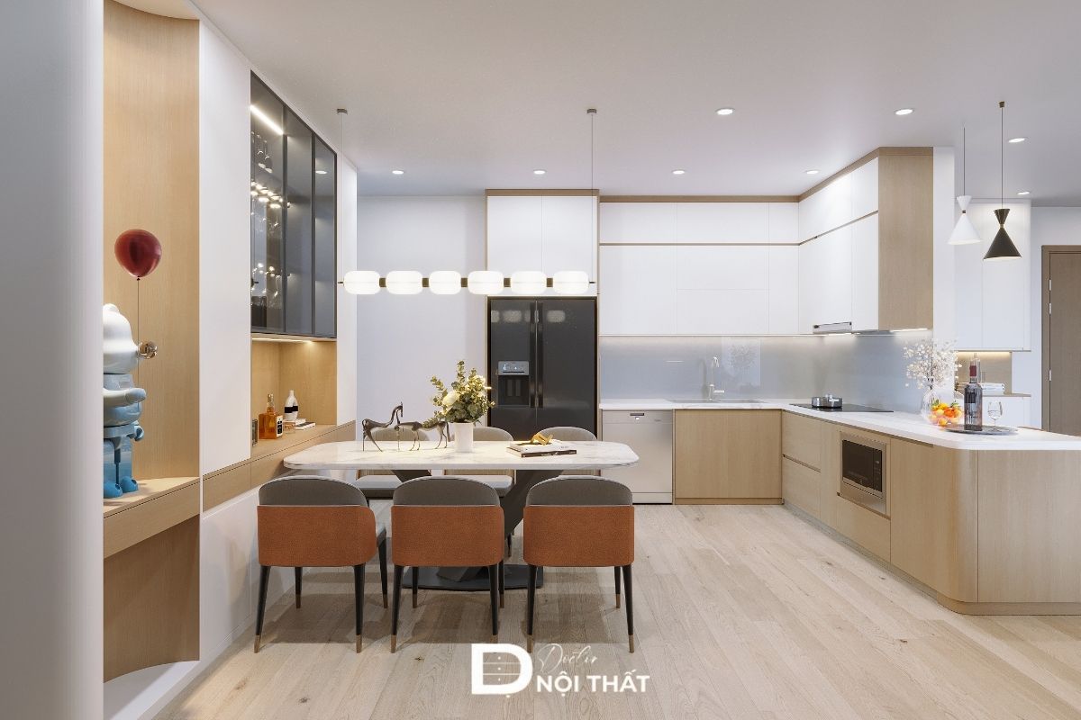 Thiết kế nội thất chung cư The Nelson Private Residences màu sáng thoáng đãng
