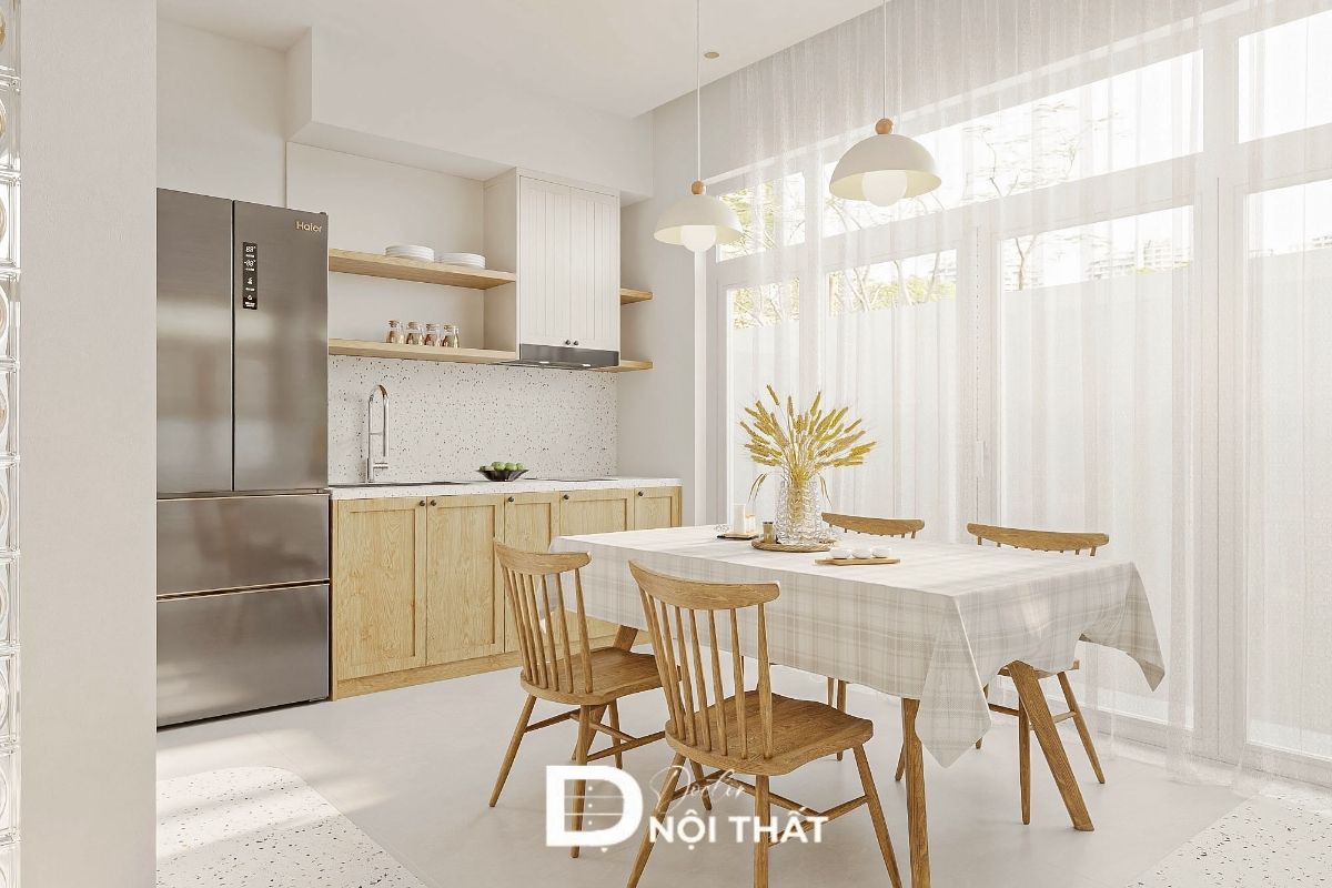 Phong cách tạo sự ấm áp, thoải mái nhưng không kém phần đẹp mắt