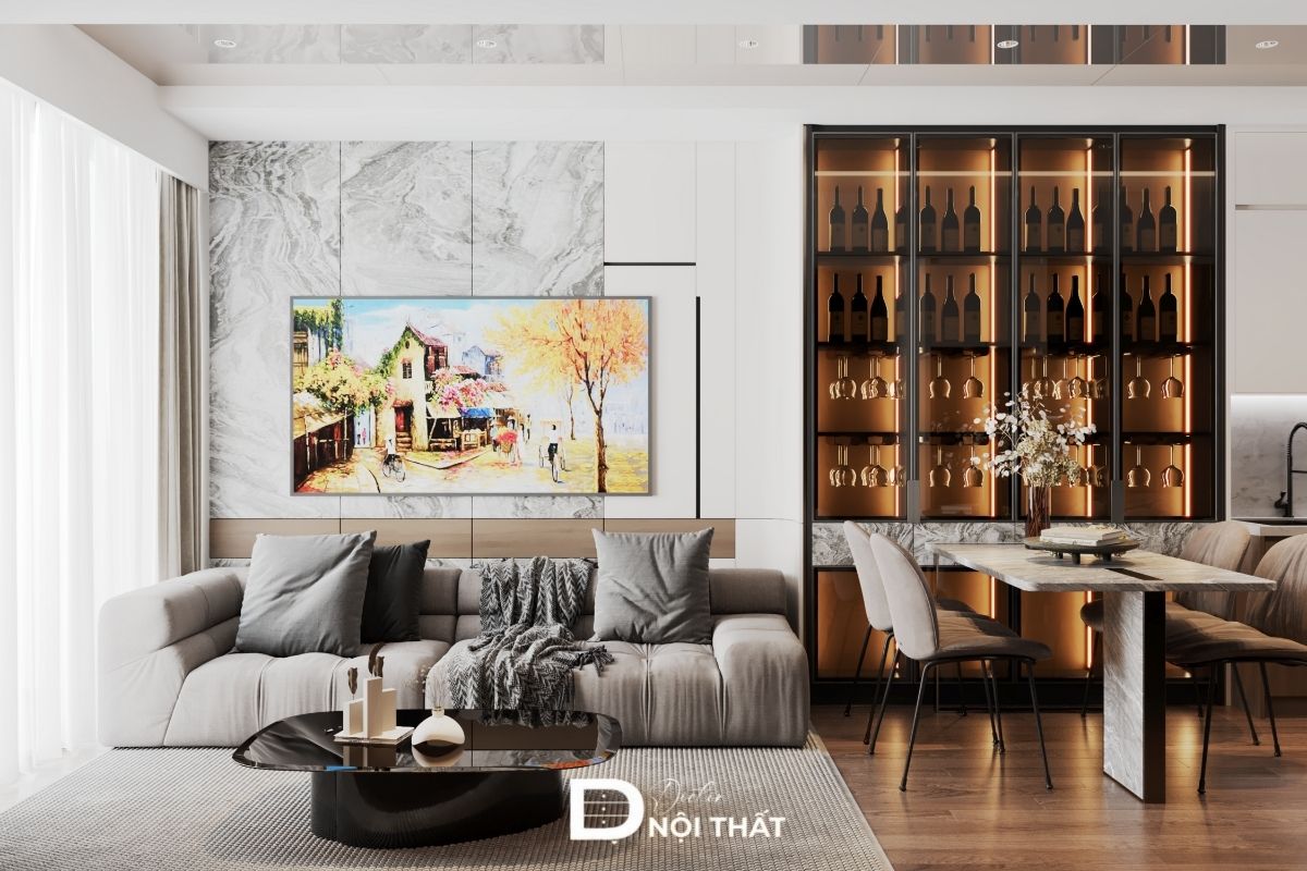 Thiết kế nội thất chung cư The Ninety Complex 90 Láng sang trọng đầy tính nghệ thuật