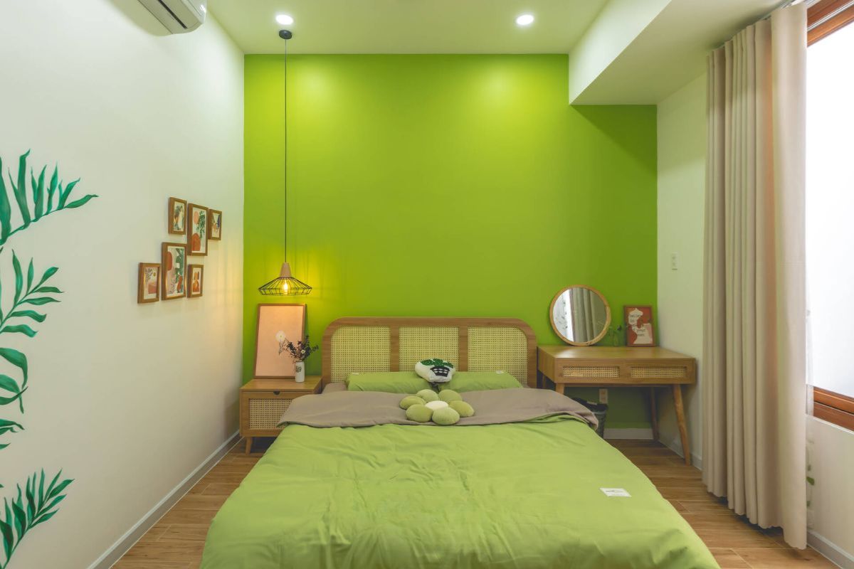Rèm dày, màu sắc dịu nhẹ để tránh ánh nắng gắt và giữ sự riêng tư (Nguồn: Sưu tầm)