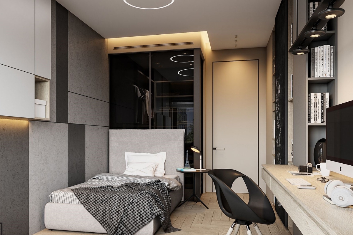 Mẫu decor phòng ngủ nhỏ không giường đẹp (Nguồn: Sưu tầm)