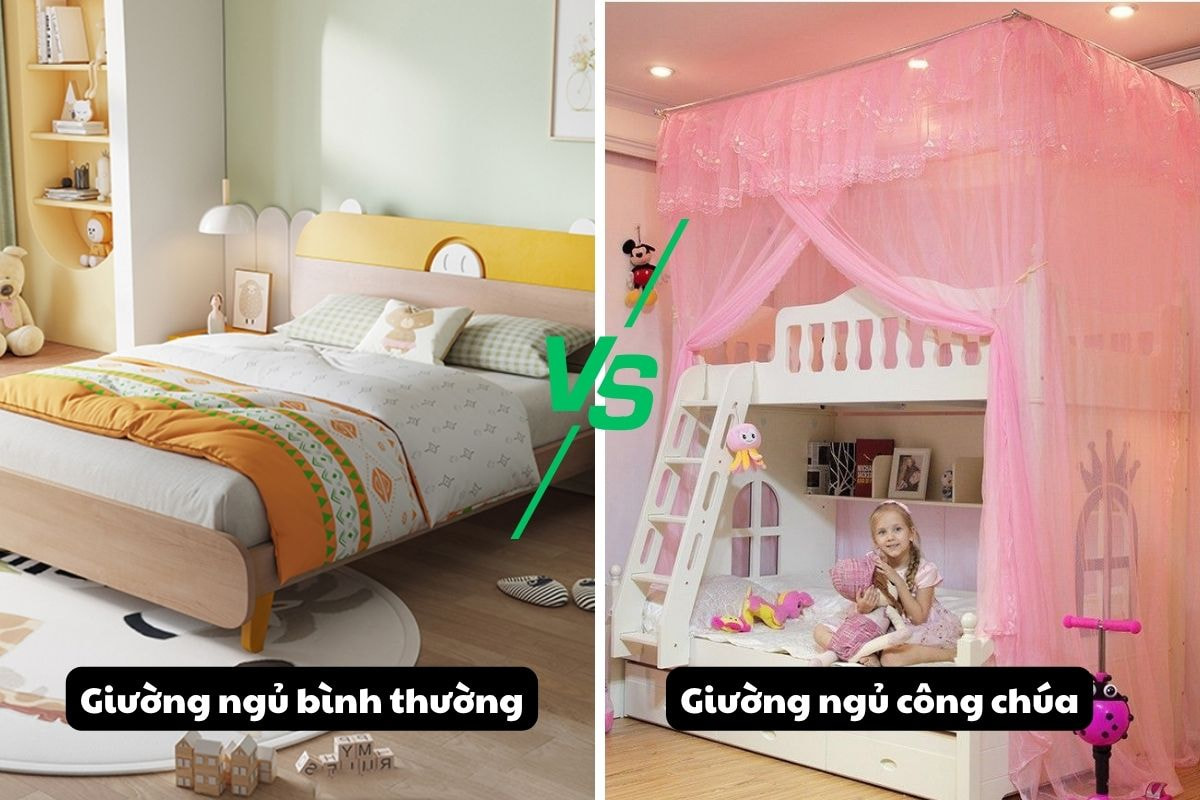 giường ngủ công chúa