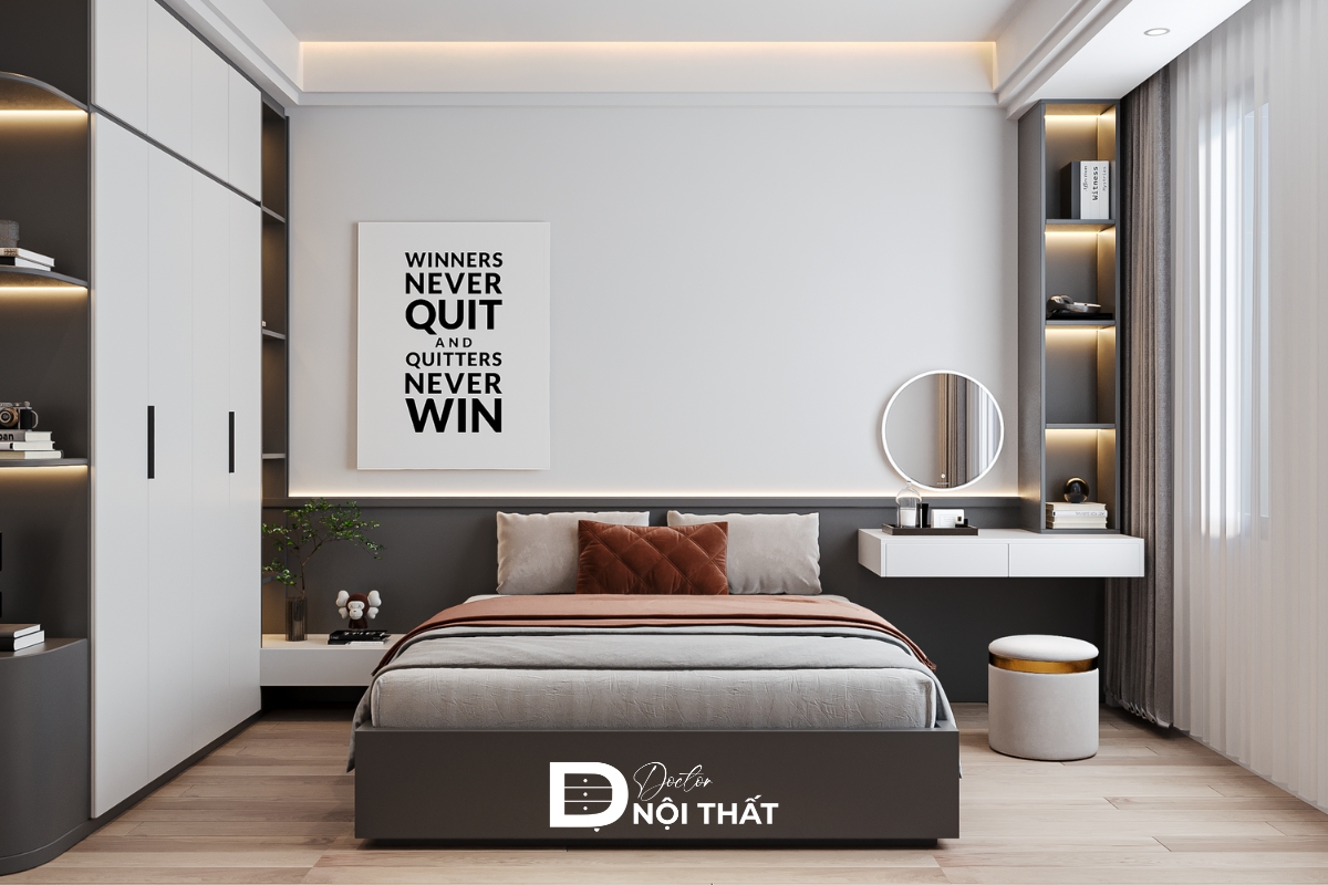 Tận dụng ánh sáng tự nhiên và sử dụng đèn chiếu sáng hợp lý để tạo cảm giác rộng rãi