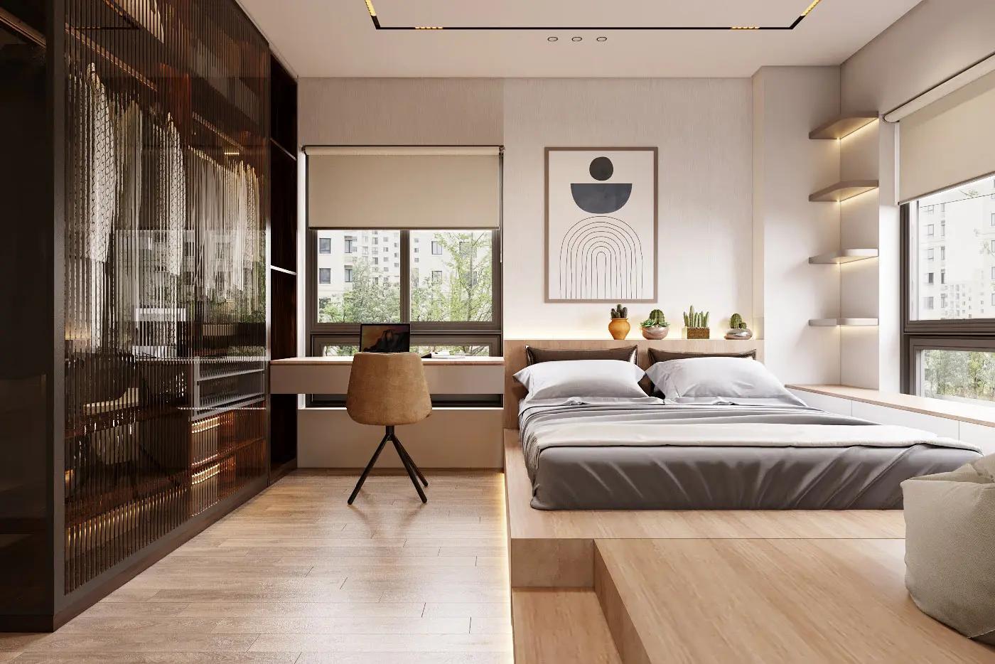 Mẫu phòng ngủ đẹp cho nữ trong biệt thự sang trọng, đẳng cấp (nguồn: sưu tầm)
