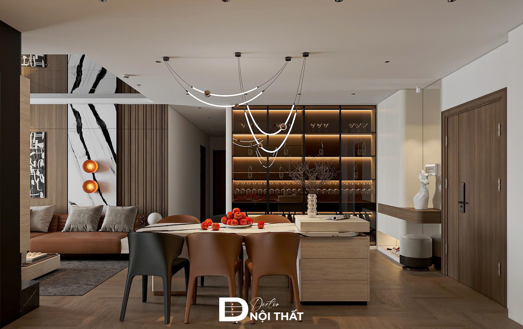 Ưu tiên sử dụng các gam màu nổi bật khi thiết kế nội thất chung cư 2 phòng ngủ cho gia đình có con nhỏ
