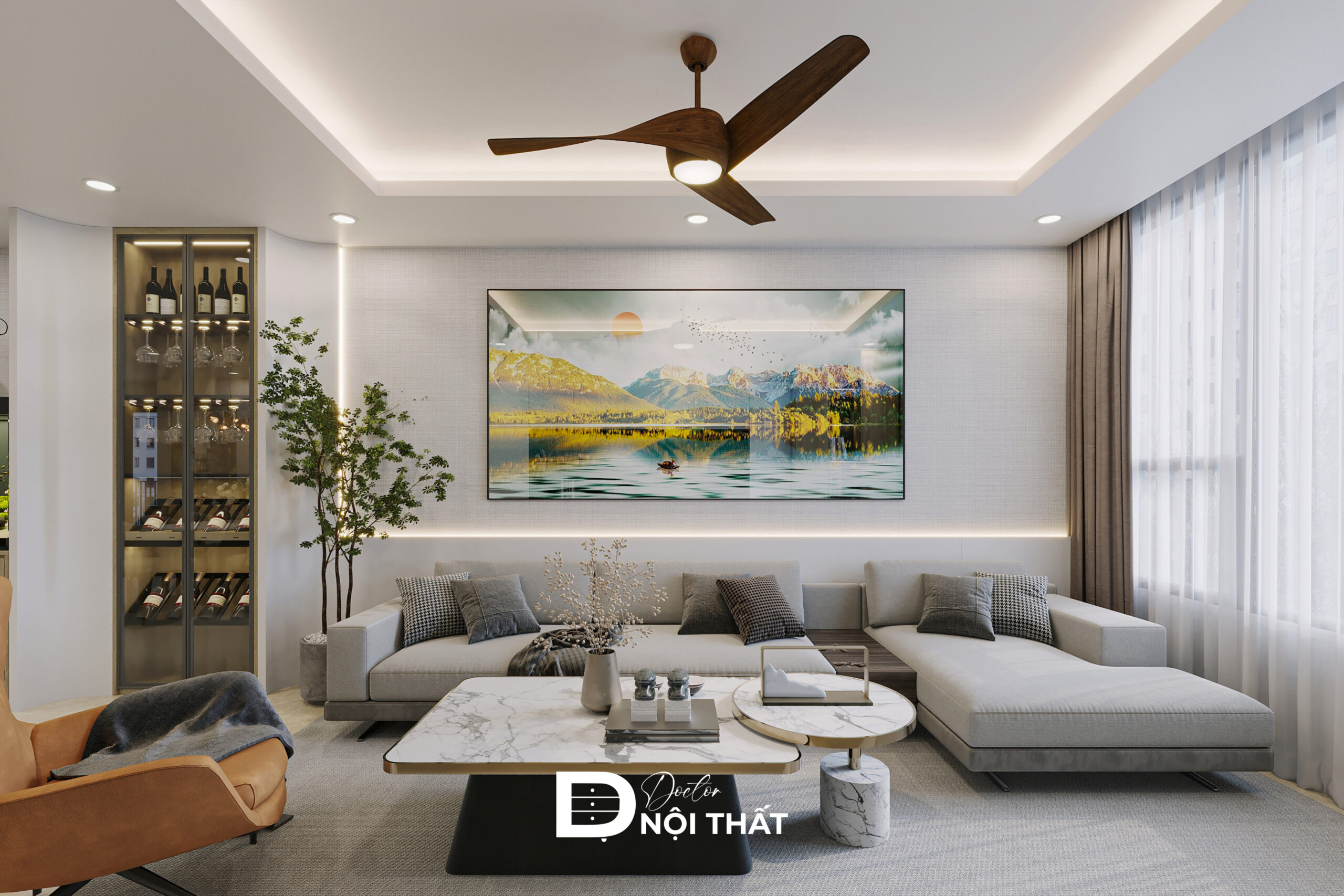 Nội thất tối giản nhưng tinh tế, chất liệu cao cấp là điểm nhấn