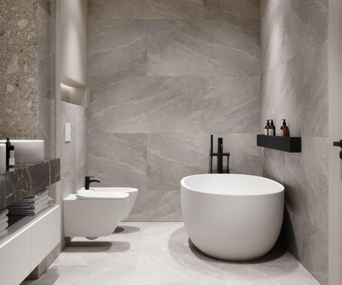 Mẫu thiết kế phòng tắm 4m2 tối giản, thanh lịch (nguồn: sưu tầm)