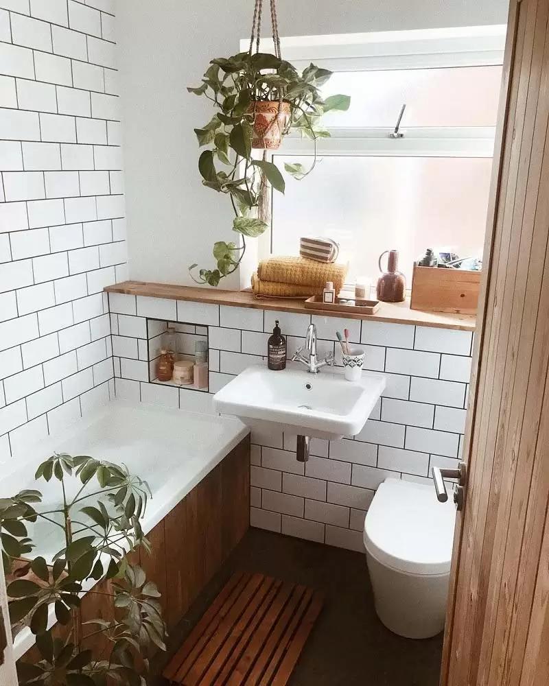 Mẫu phòng tắm 4m2 thiết kế theo phong cách Bắc Âu (nguồn: sưu tầm)