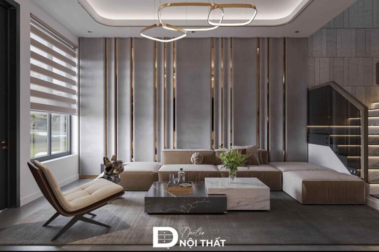 Dự án thiết kế nội thất nhà phố 2 tầng 5x15