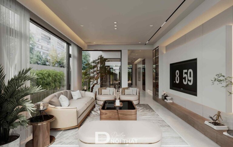 Dự án thiết kế nội thất nhà phố không gian mở 85m2 tại Thanh Oai - Hà Nội