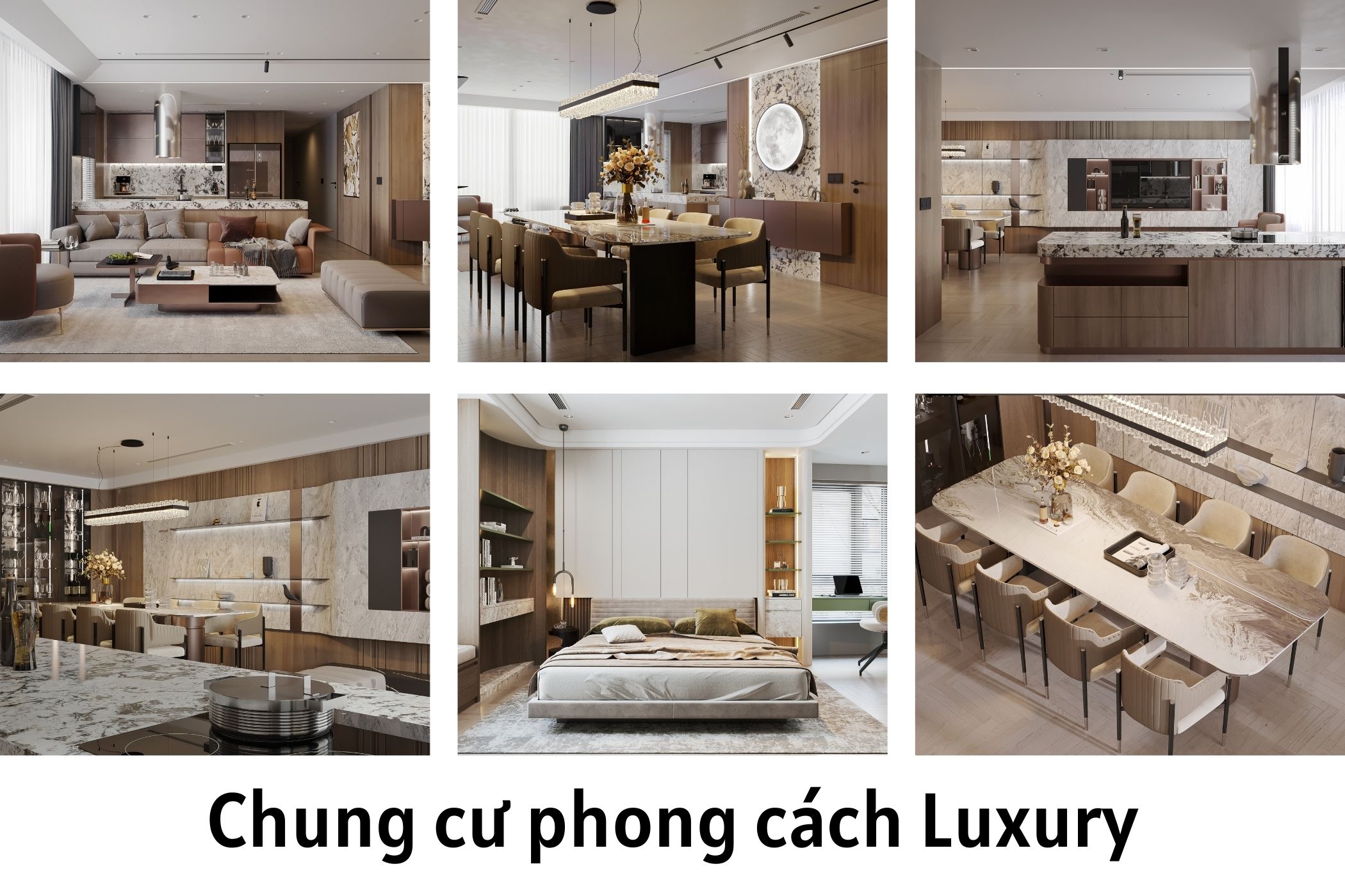 Thiết kế nội thất chung cư phong cách Luxury sang trọng, đẳng cấp