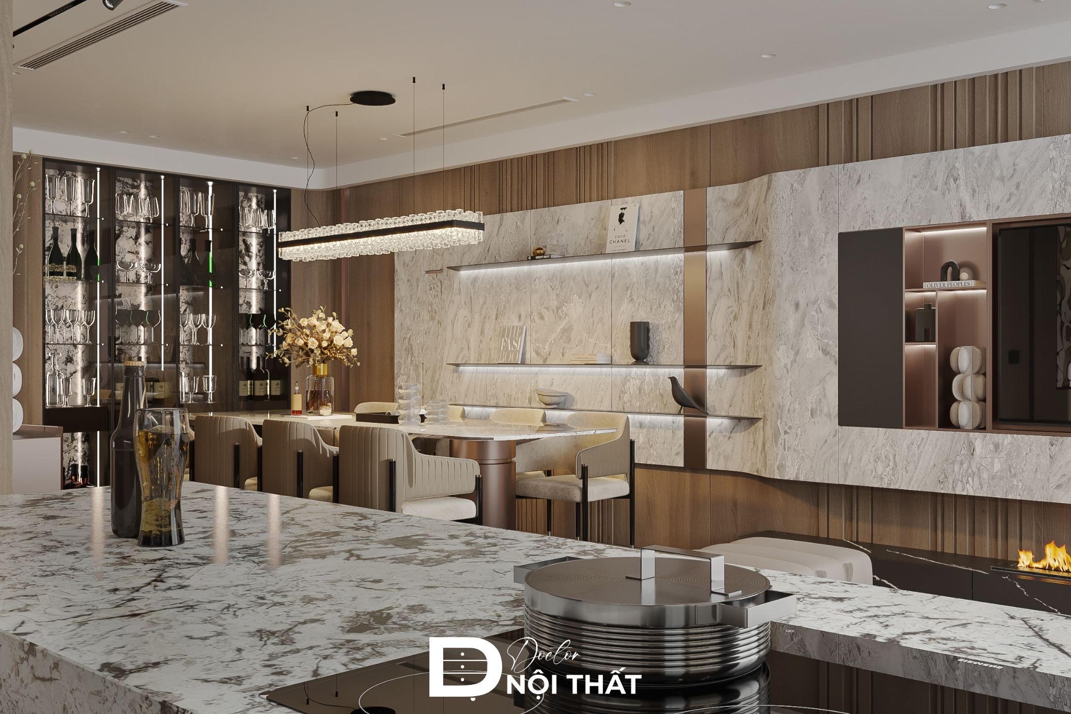 Nội thất chung cư phong cách Luxury tinh xảo từ cảm hứng châu Âu