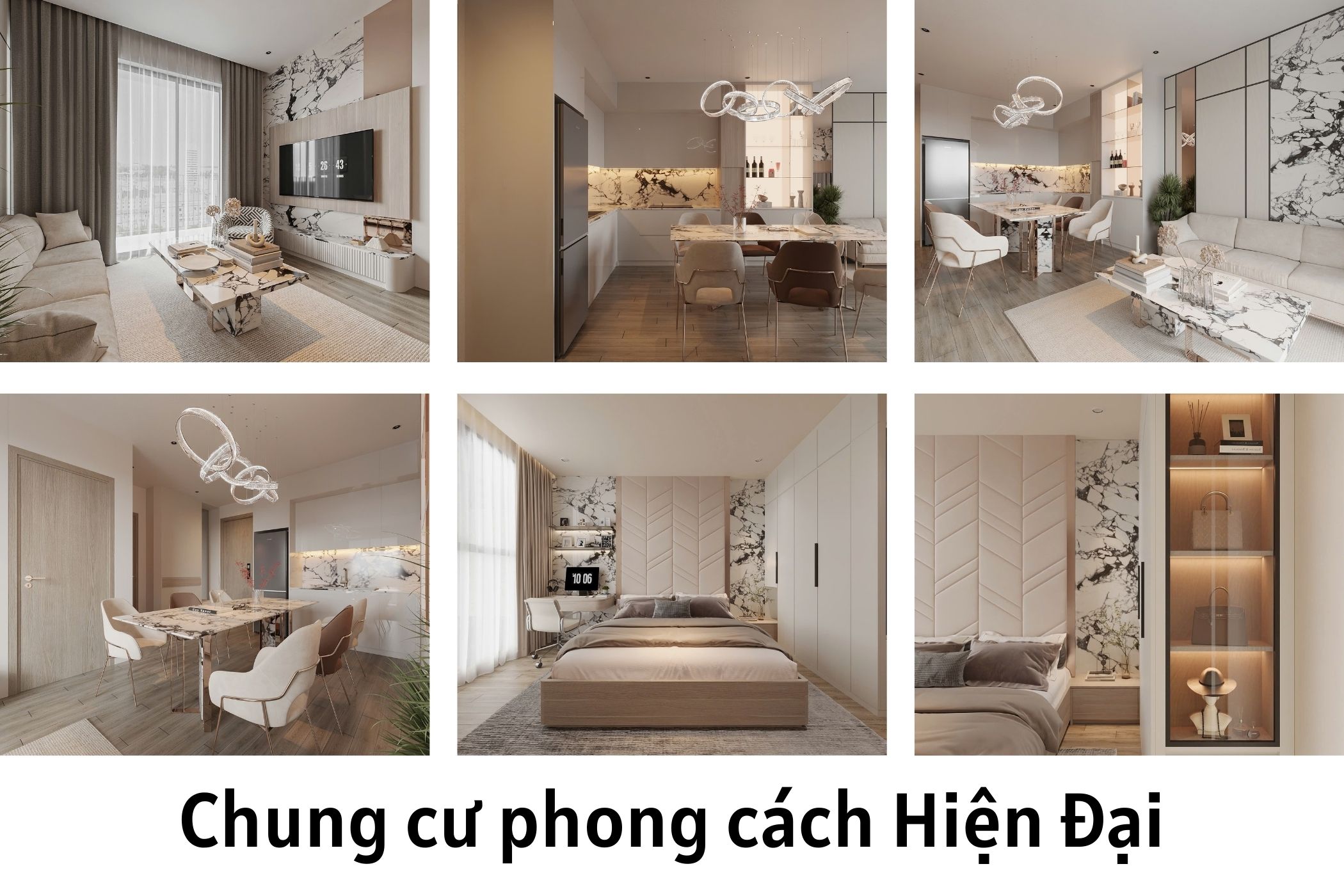 Phong cách thiết kế nội thất chung cư hiện đại