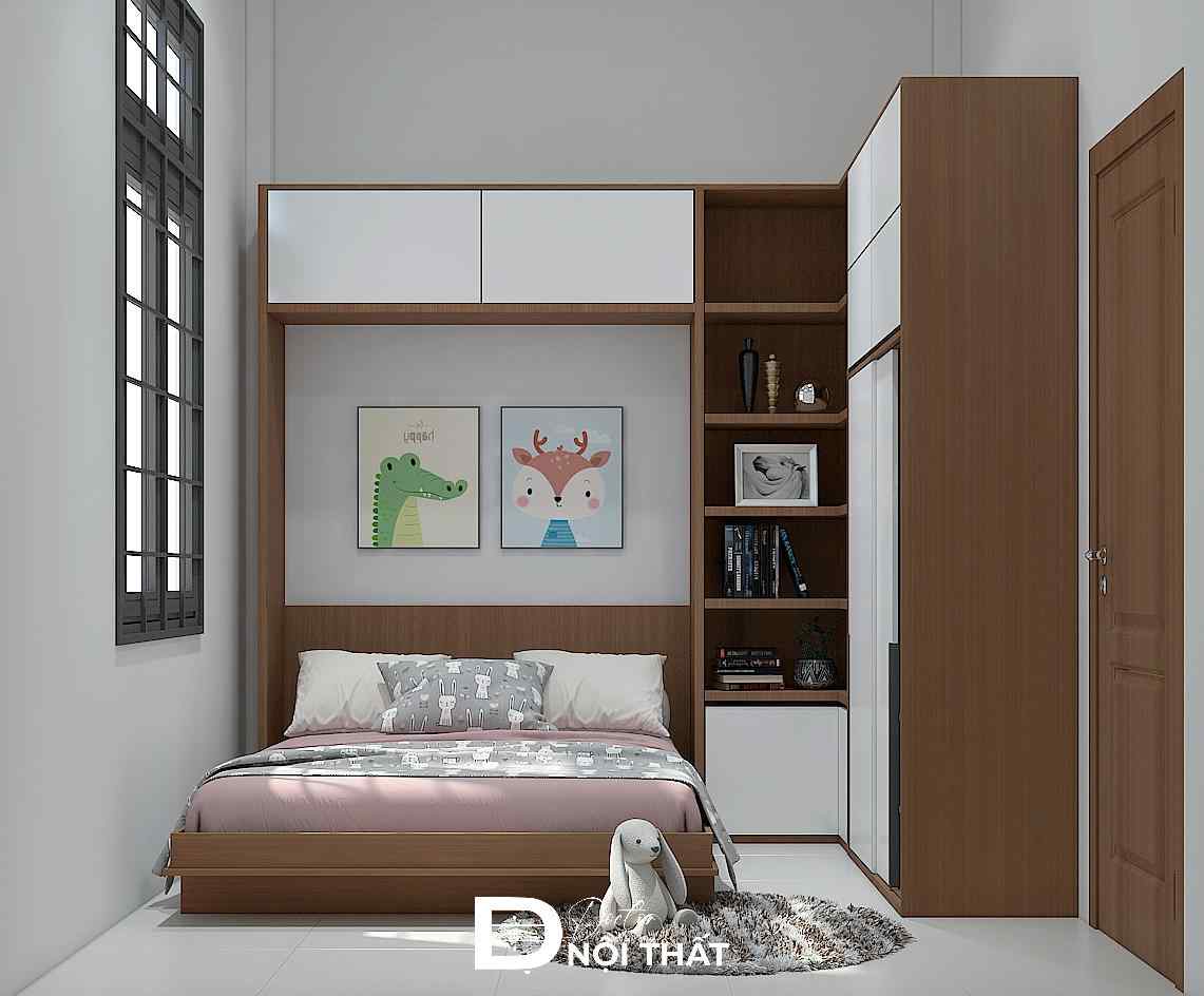 Mẫu phòng ngủ cho bé trai 8 - 10 tuổi phong cách đơn giản