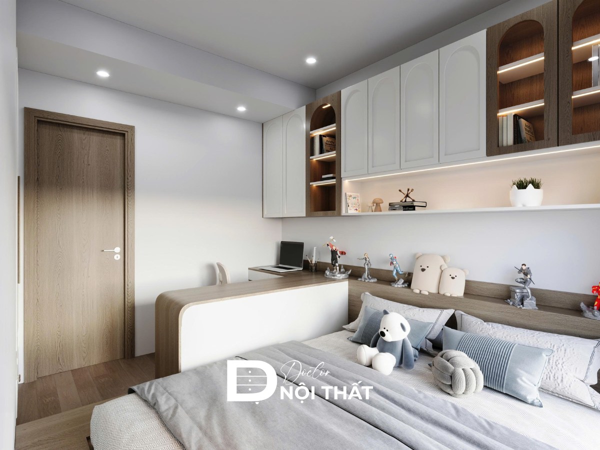 Mẫu thiết kế phòng ngủ đẹp cho nam đơn giản, tiện nghi