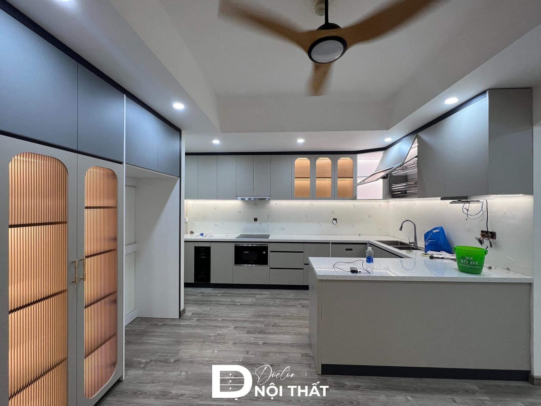 Toàn bộ nội thất sử dụng tone màu trắng