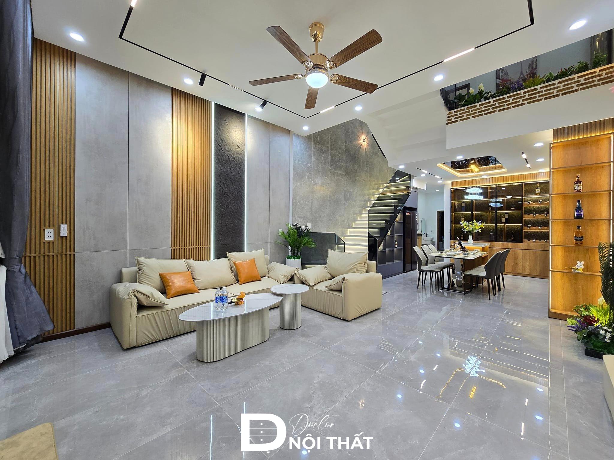 Dự án thi công nội thất biệt thự sang trọng với chất liệu nội thất cao cấp