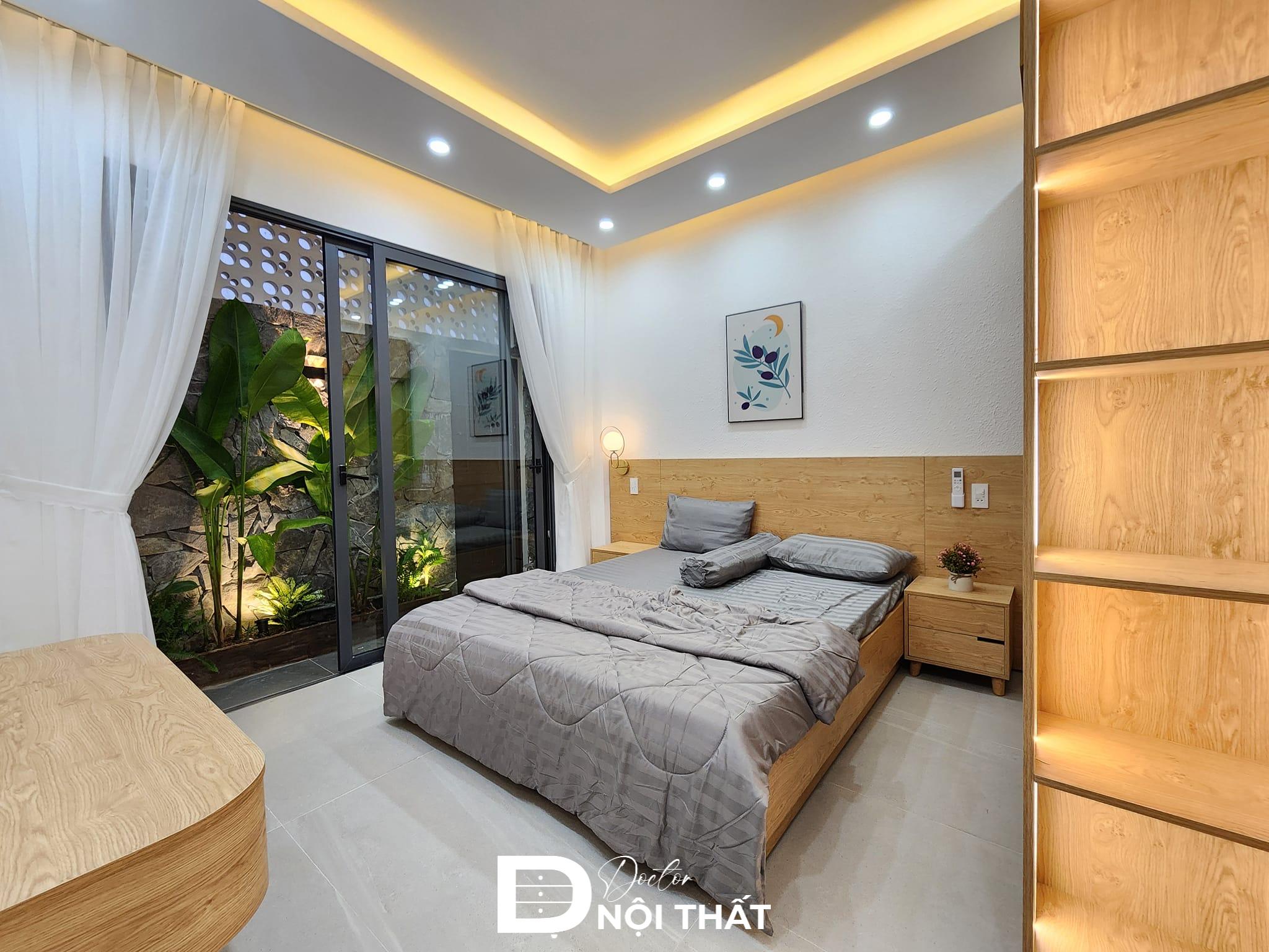 Nội thất phòng ngủ cao cấp được thi công cẩn thận đến từng chi tiết