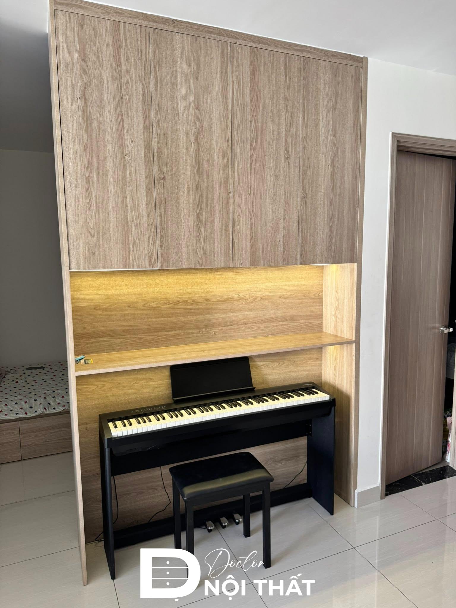 Sử dụng chất liệu gỗ MDF lõi xanh chống ẩm