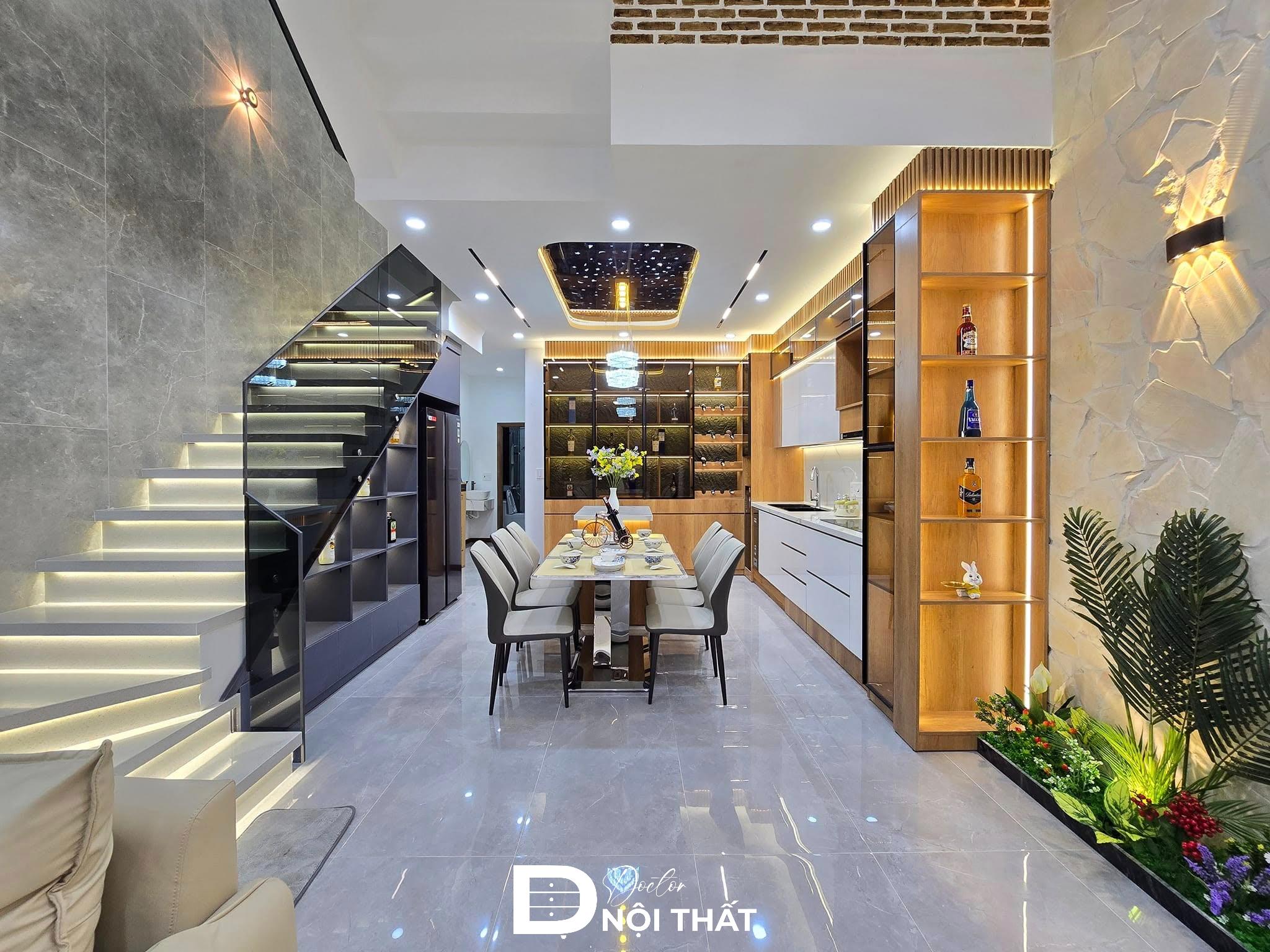 Dự án thi công nội thất nhà phố không gian mở thông thoáng