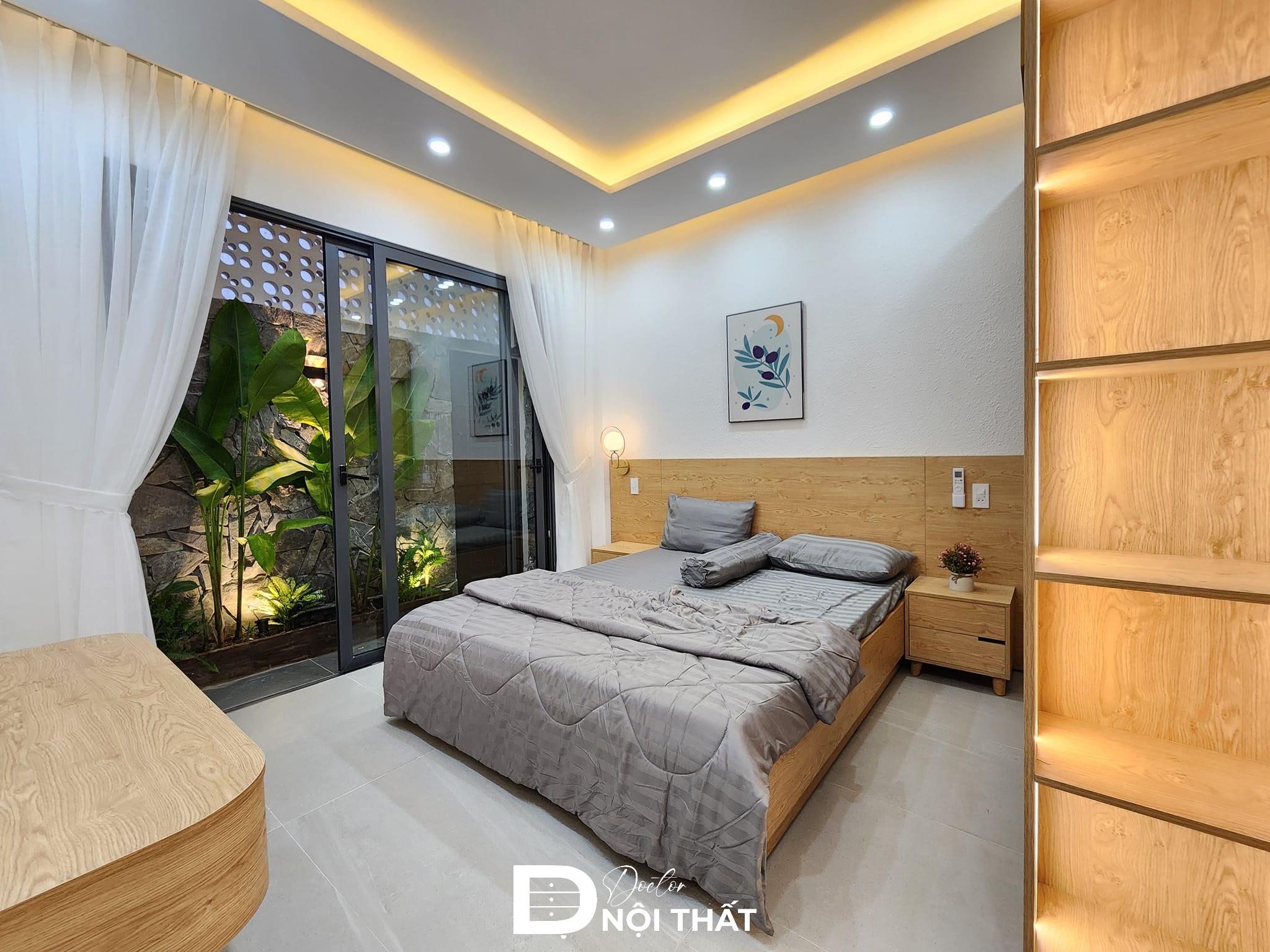 Phòng ngủ full nội thất gỗ công nghiệp hiện đại