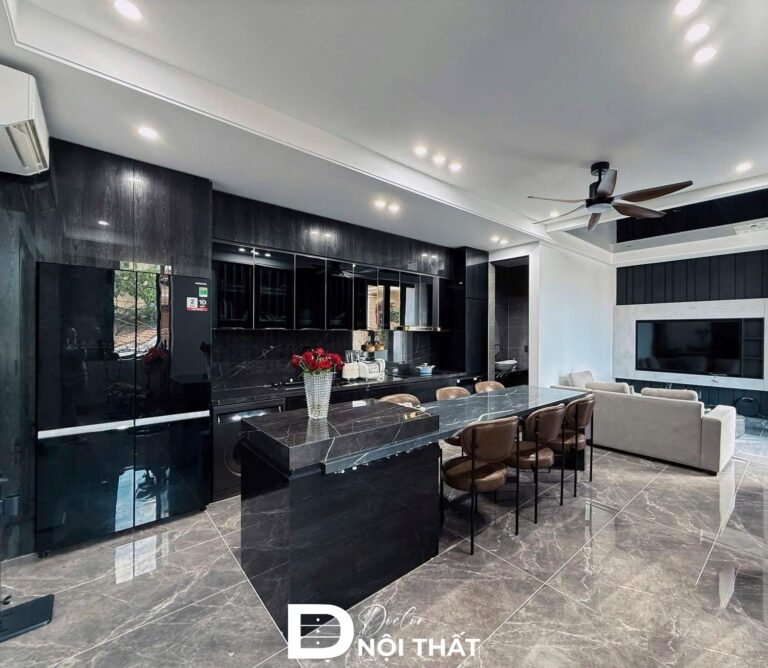 Dự án thi công nội thất nhà phố hiện đại 75m2 tại Hoàng Mai - Hà Nội