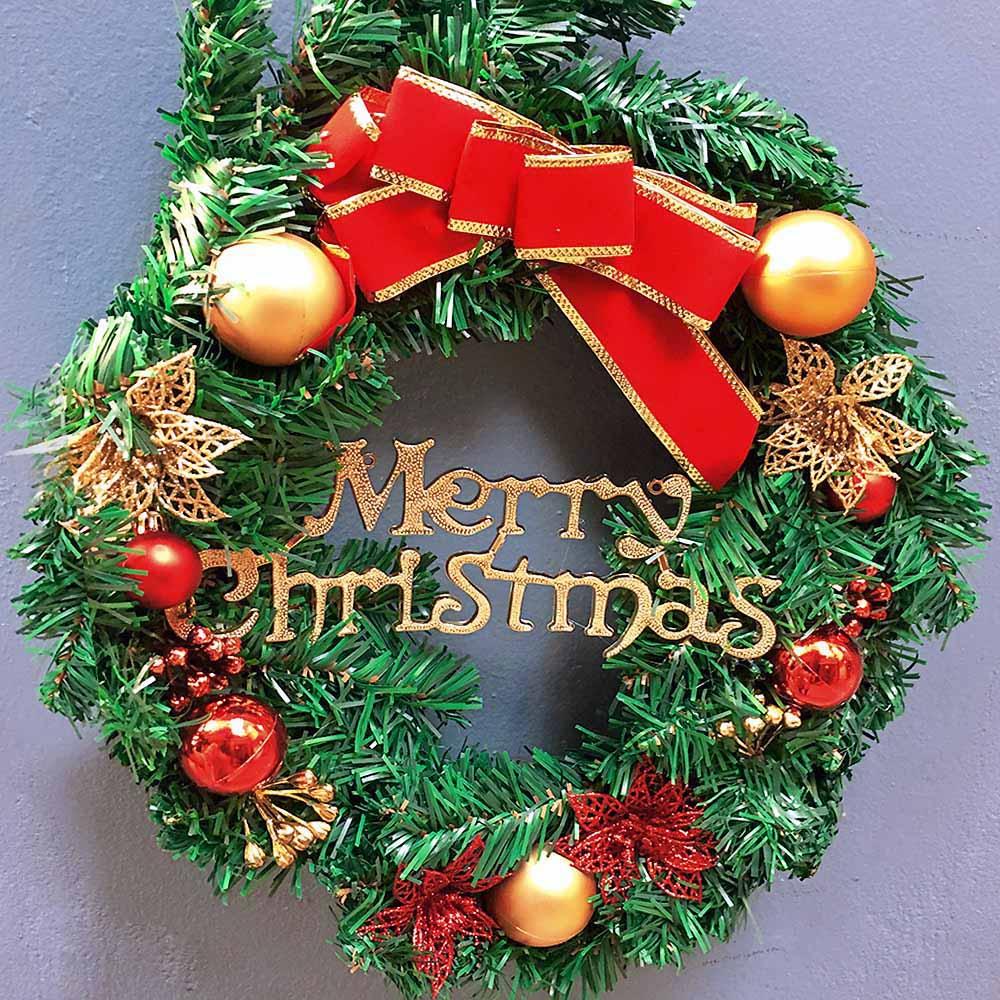 Vòng nguyệt quế noel treo tường nhà