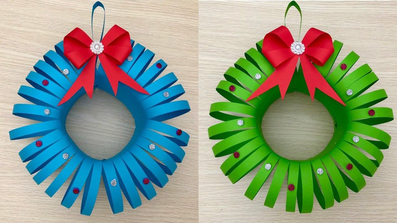 Làm vòng nguyệt quế handmade bằng giấy ấn tượng (nguồn: sưu tầm)