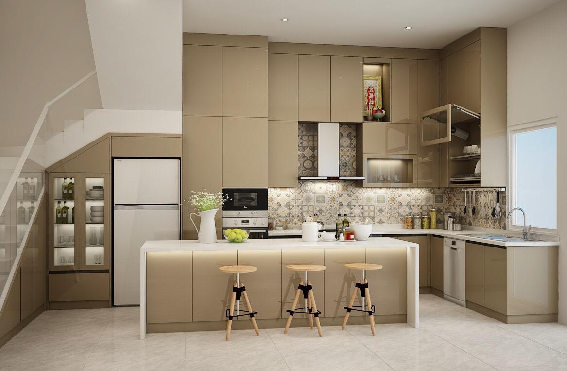 Thi công tủ bếp nhựa WPB (nguồn: sưu tầm)