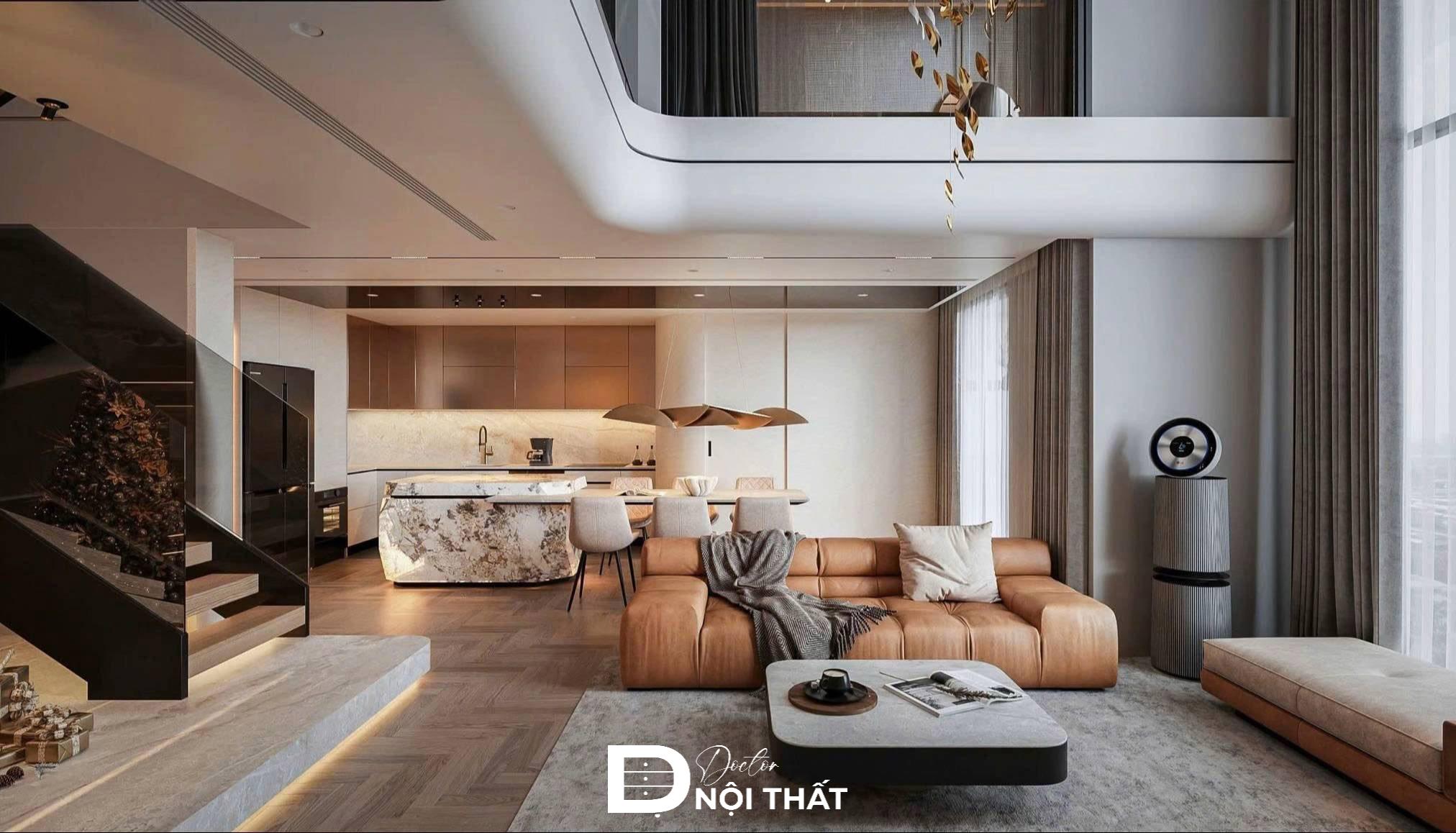 Mẫu thiết kế nội thất căn Penthouse sang trọng, đẳng cấp