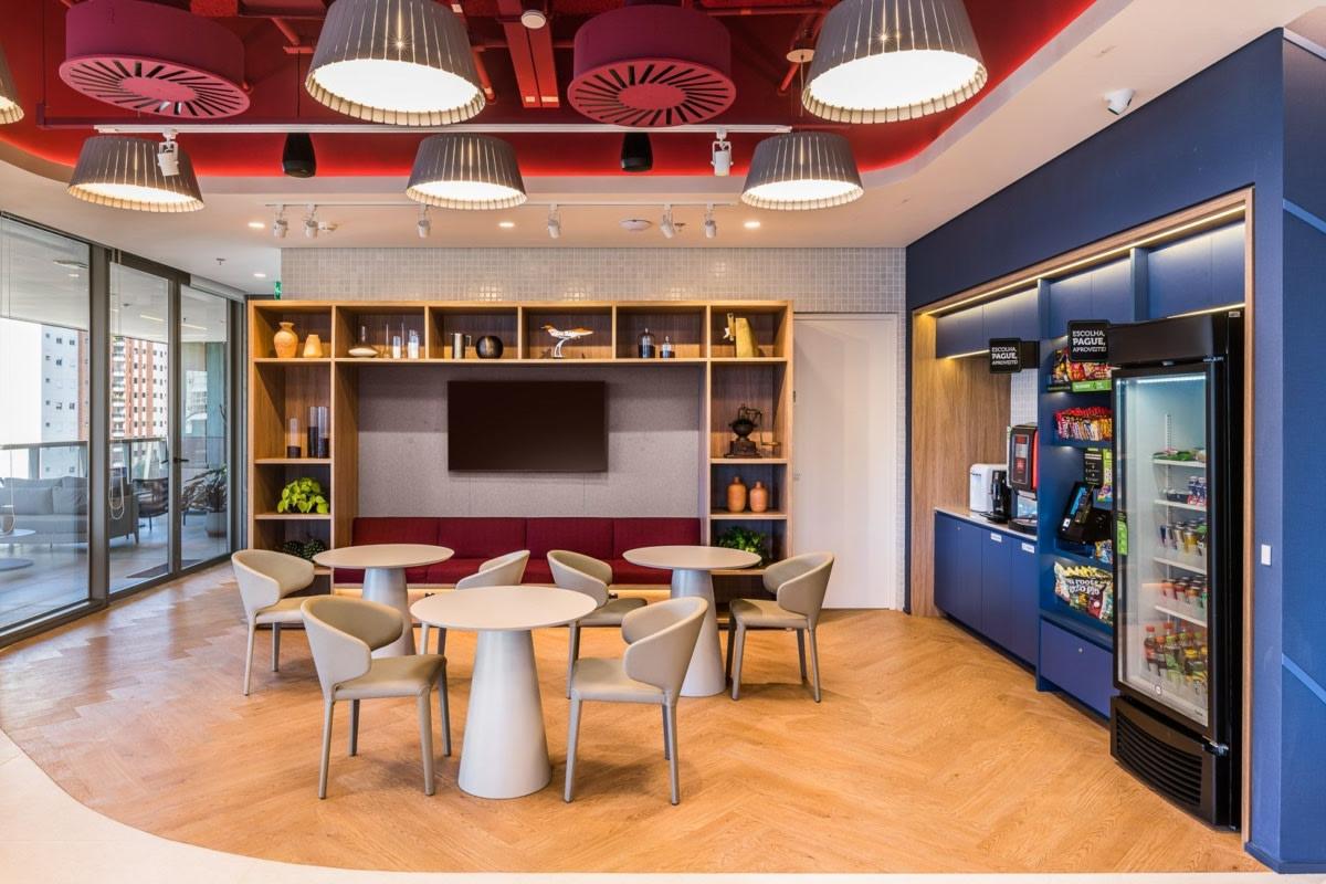 Phòng Pantry thiết kế với gam màu tươi sáng hướng đến sự trẻ trung (nguồn: sưu tầm)