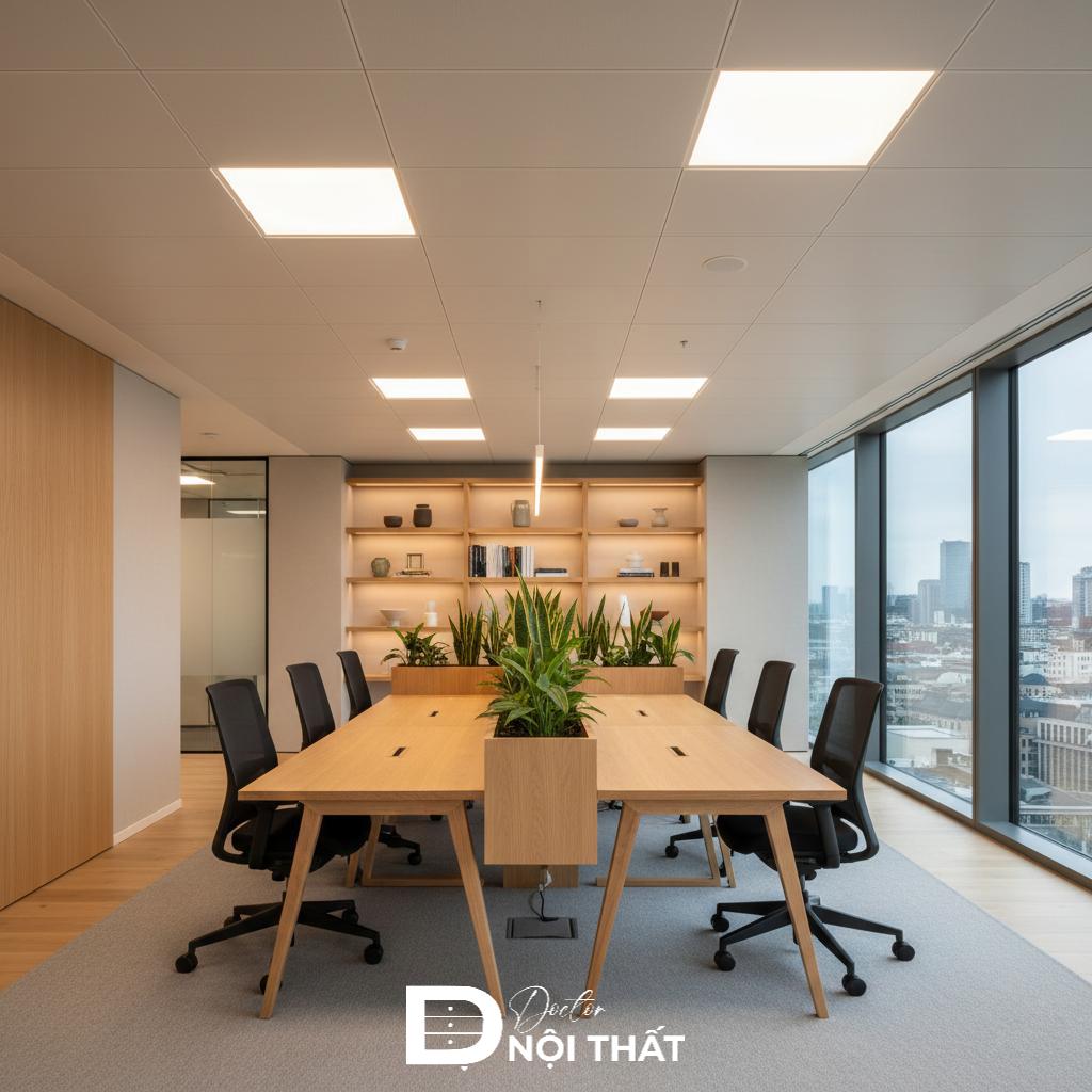 Mẫu thiết kế phòng họp văn phòng công ty 500 - 1000m2