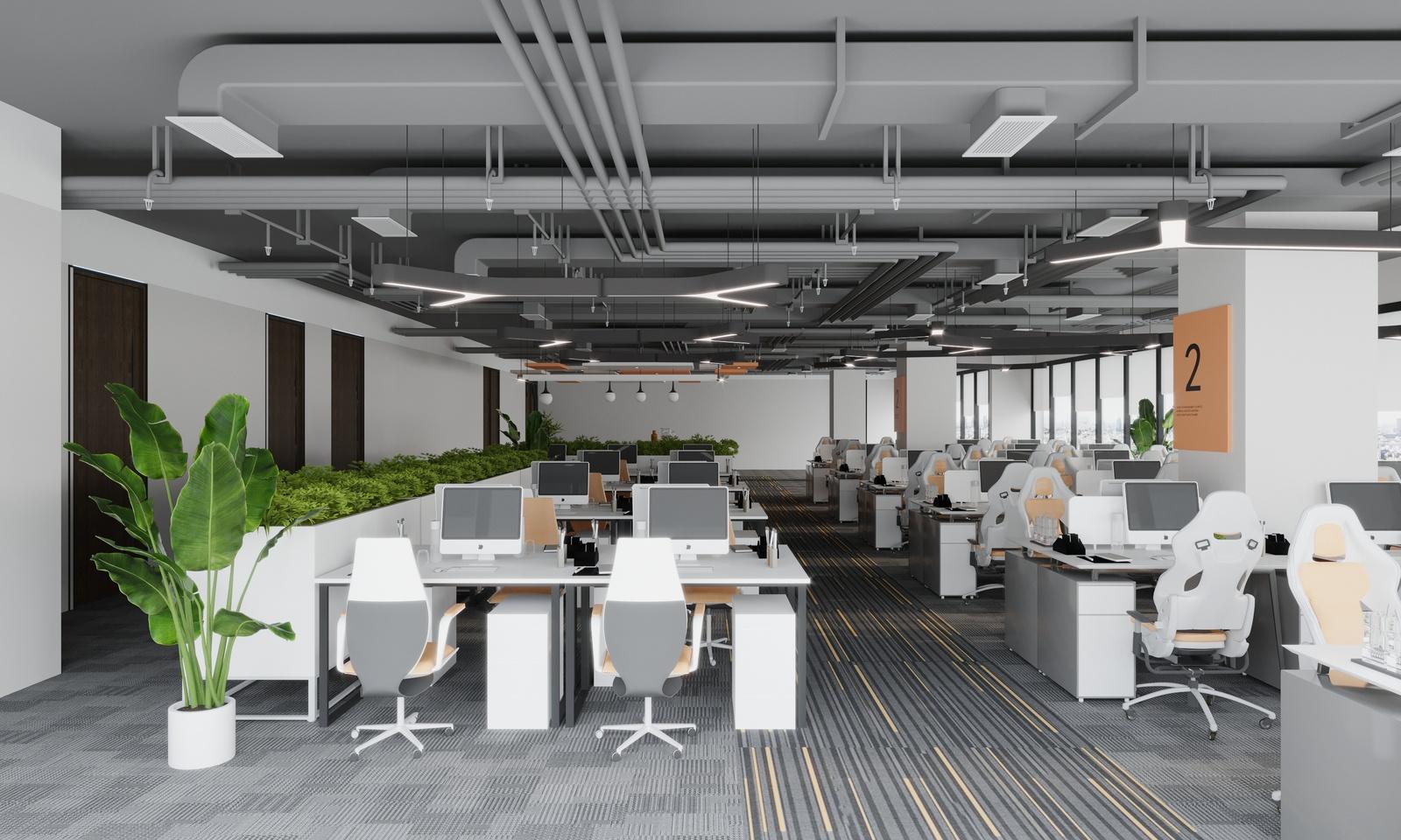 Thiết kế nội thất văn phòng hợp phong thủy giúp làm ăn thuận lợi (nguồn: sưu tầm)
