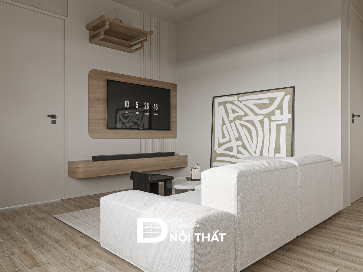 Mẫu thiết kế nội thất chung cư 2 phòng ngủ đẹp sang trọng