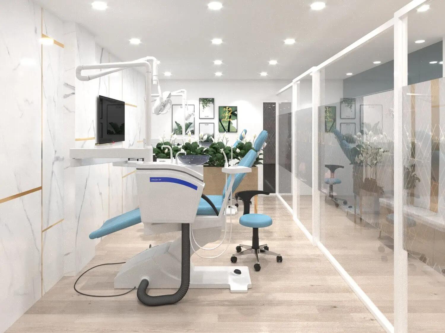 Tăng sự hài lòng tin tưởng của khách với một không gian phòng khám nha khoa đẹp ấn tượng (nguồn: sưu tầm)
