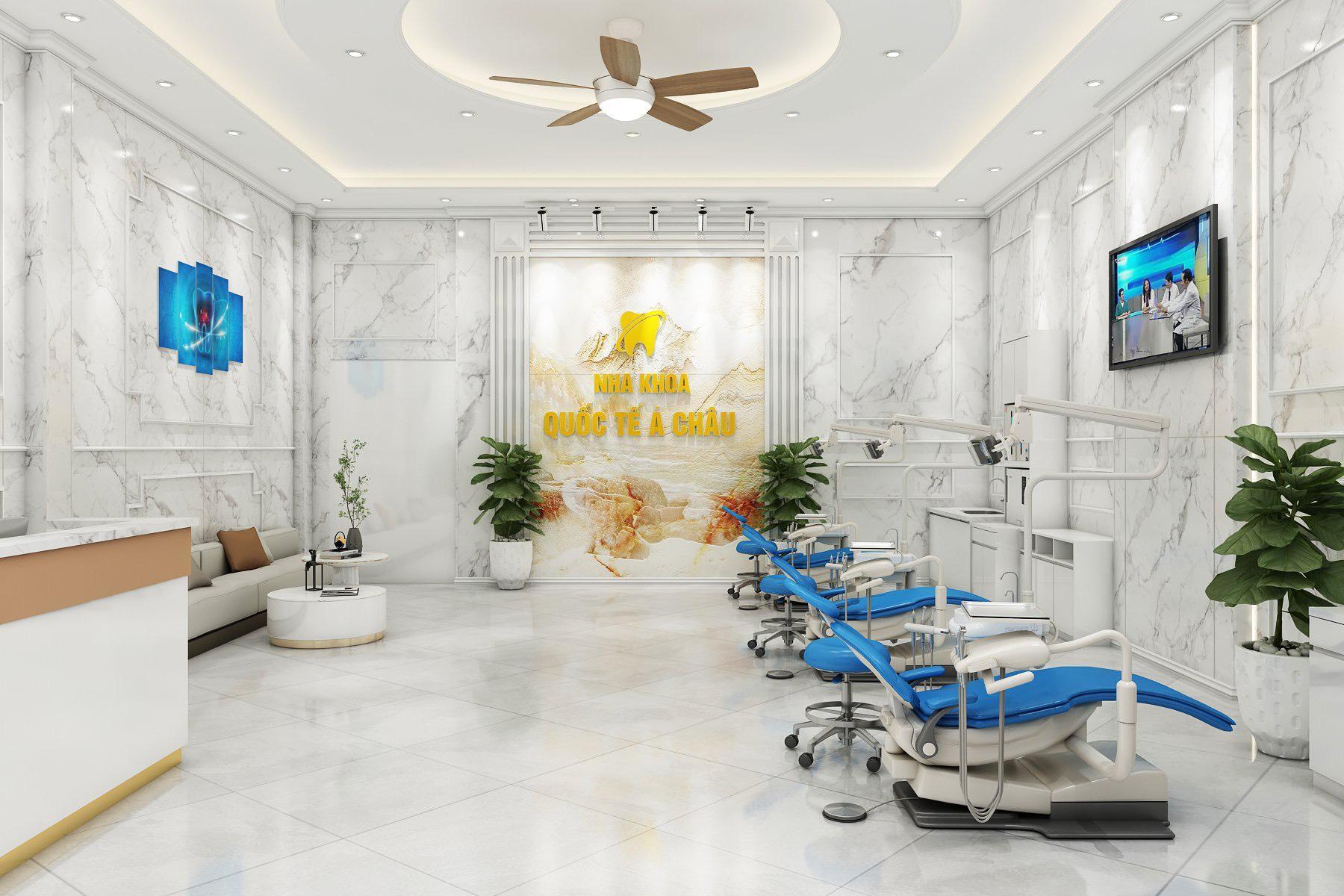 Không gian nha khoa được đầu tư kỹ về vật liệu và ánh sáng (nguồn: sưu tầm)